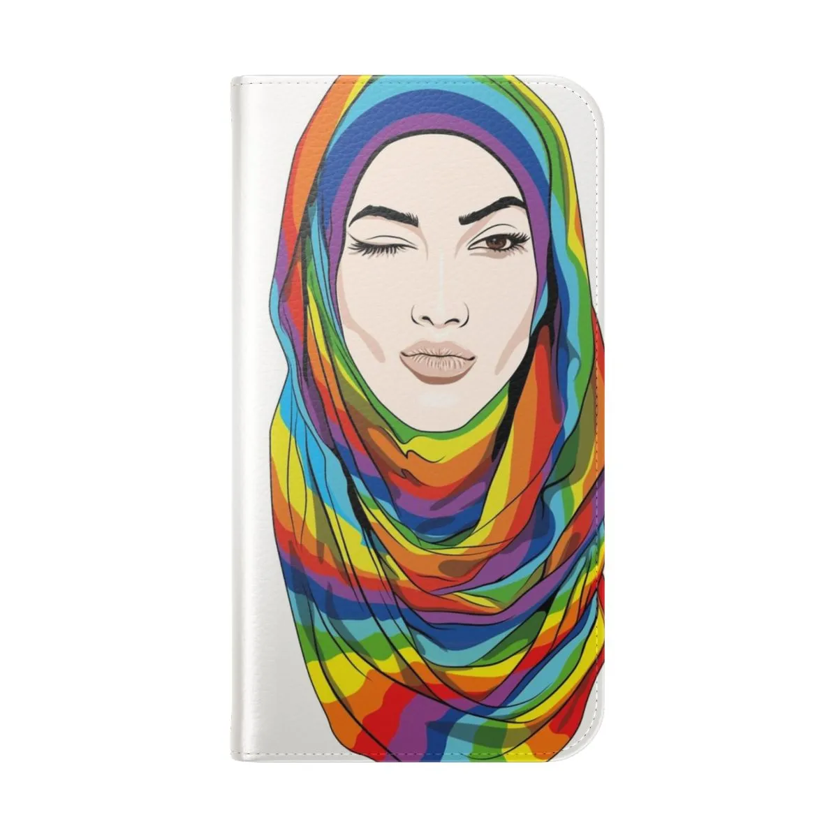 Colorful Hijab Inspired Flip Cover Phone Case