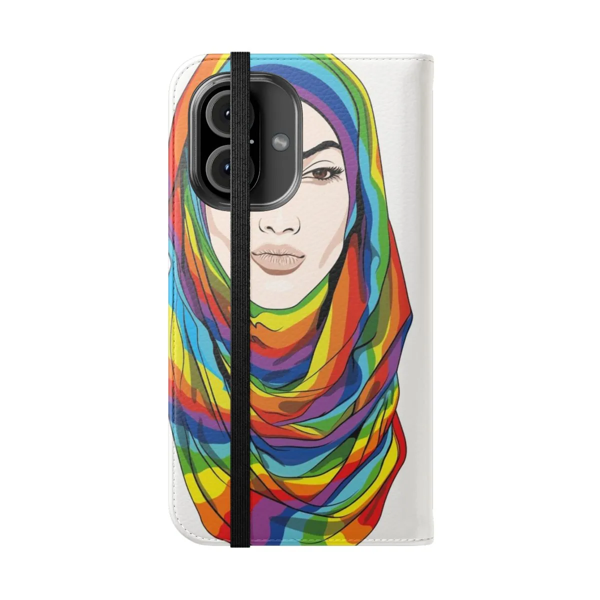 Colorful Hijab Inspired Flip Cover Phone Case