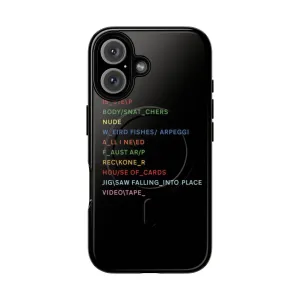Colorful In Rainbows-Inspired Phone Case with Tracklist