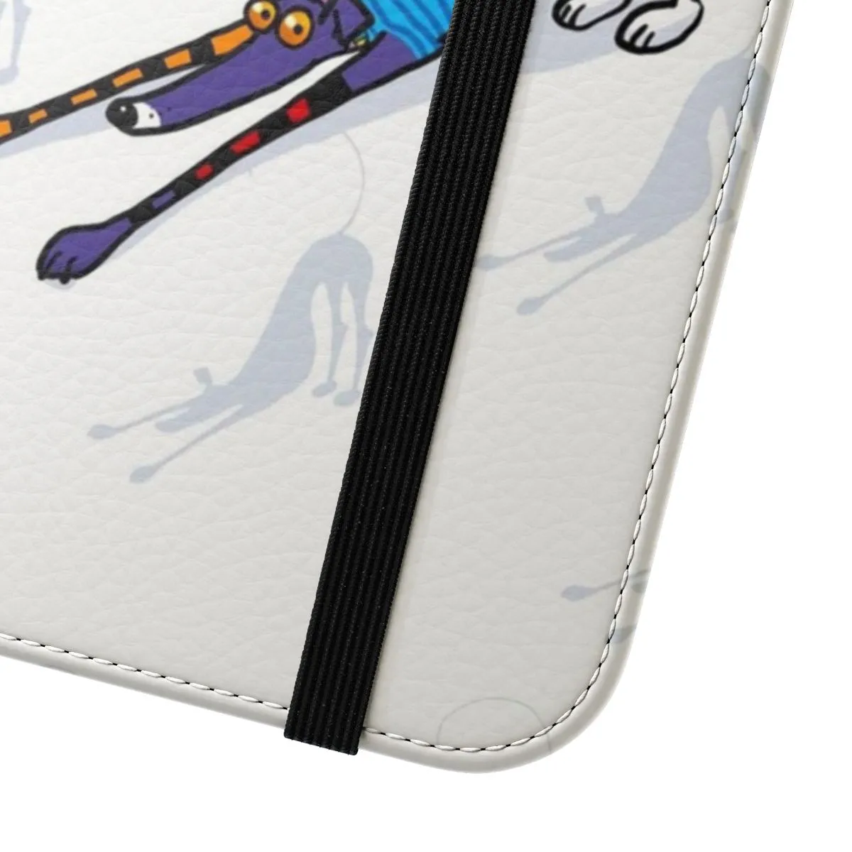 Colorful Kaleidoscope Flip Cover Phone Case for Dog Lovers