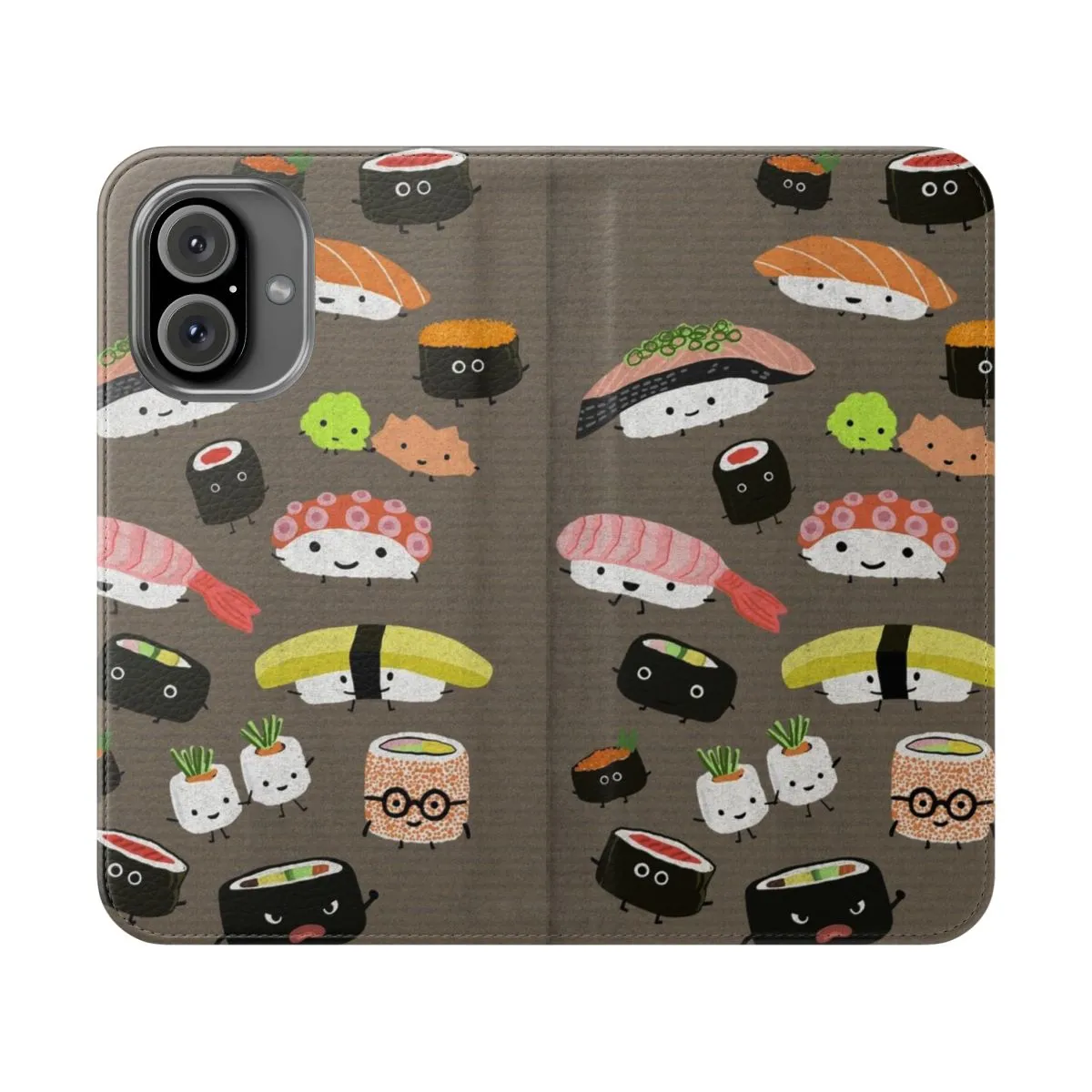 Colorful Kawaii Sushi Themed Phone Case