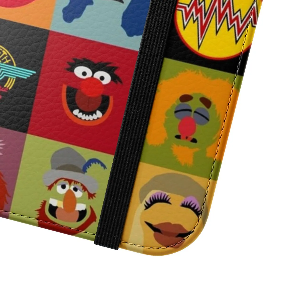 Colorful Muppets-Inspired Animal Flip Cover Phone Case