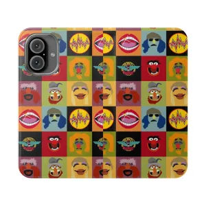 Colorful Muppets-Inspired Animal Flip Cover Phone Case