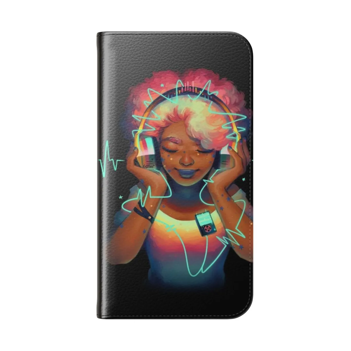 Colorful Music-Inspired Flip Cover Phone Case