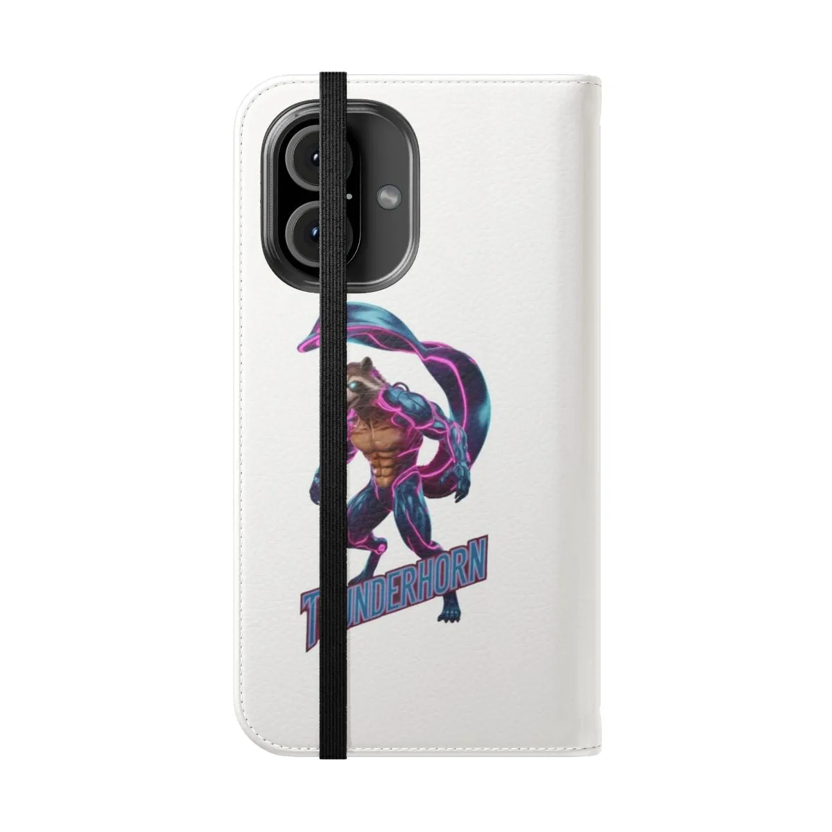 Colorful Neon Raccoon Gaming Phone Case - Wild Animal Characters