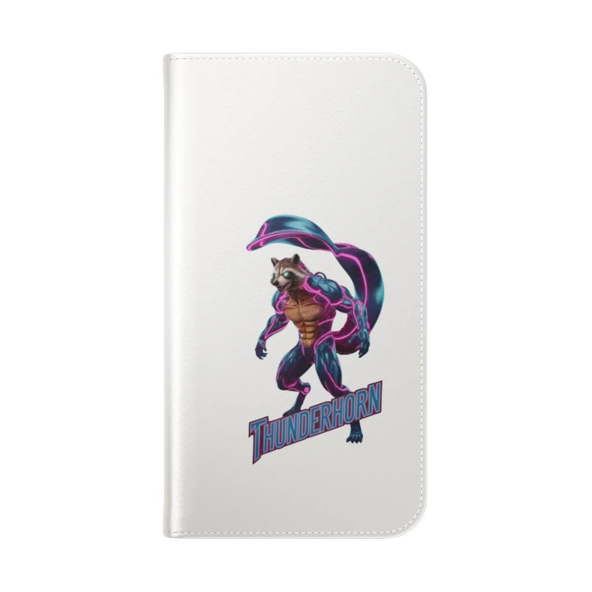 Colorful Neon Raccoon Gaming Phone Case - Wild Animal Characters