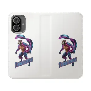 Colorful Neon Raccoon Gaming Phone Case - Wild Animal Characters