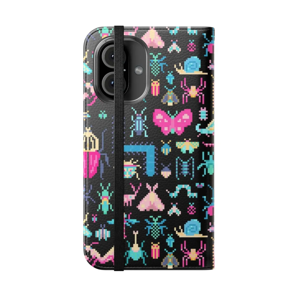 Colorful Pixel Art Insect Phone Case for Women