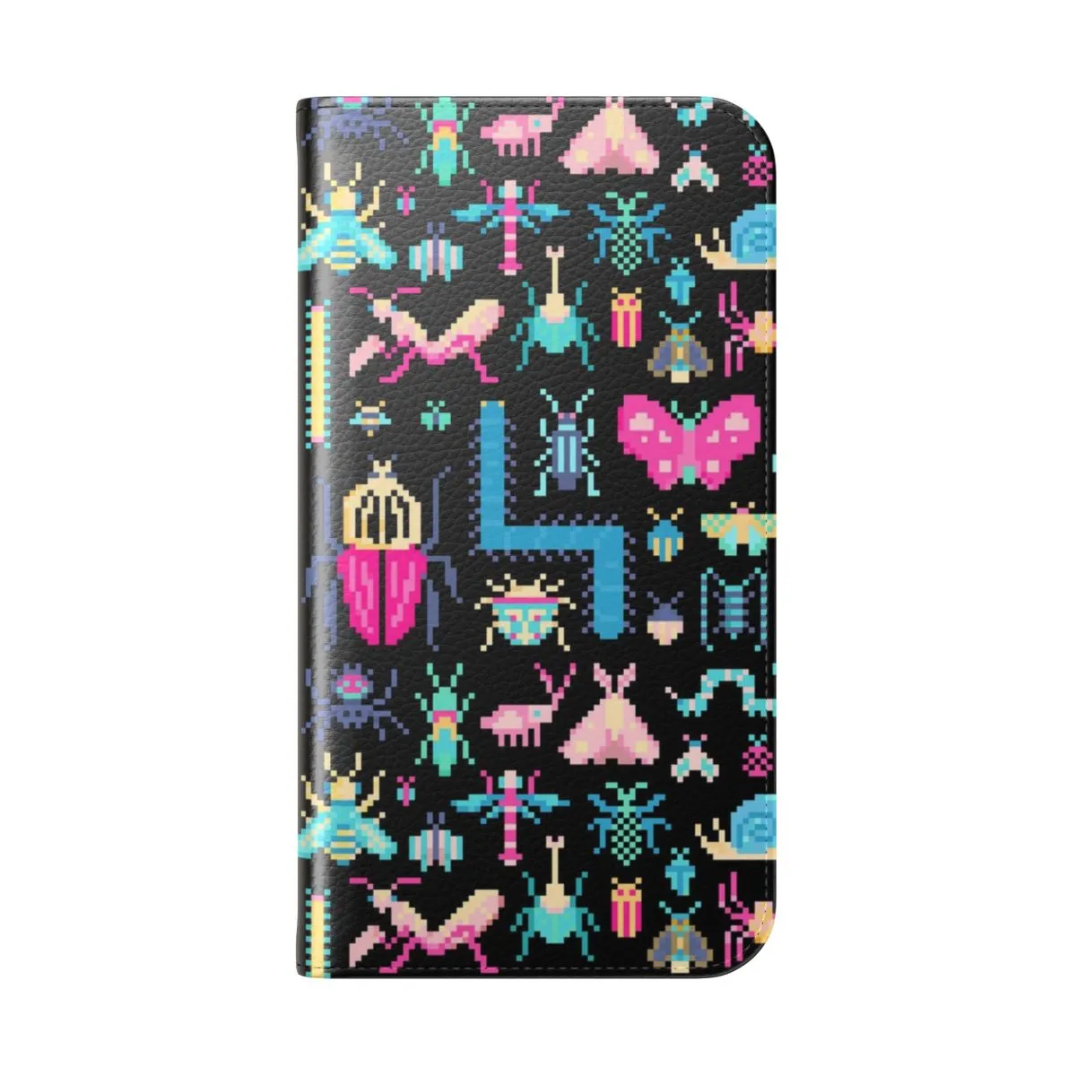 Colorful Pixel Art Insect Phone Case for Women