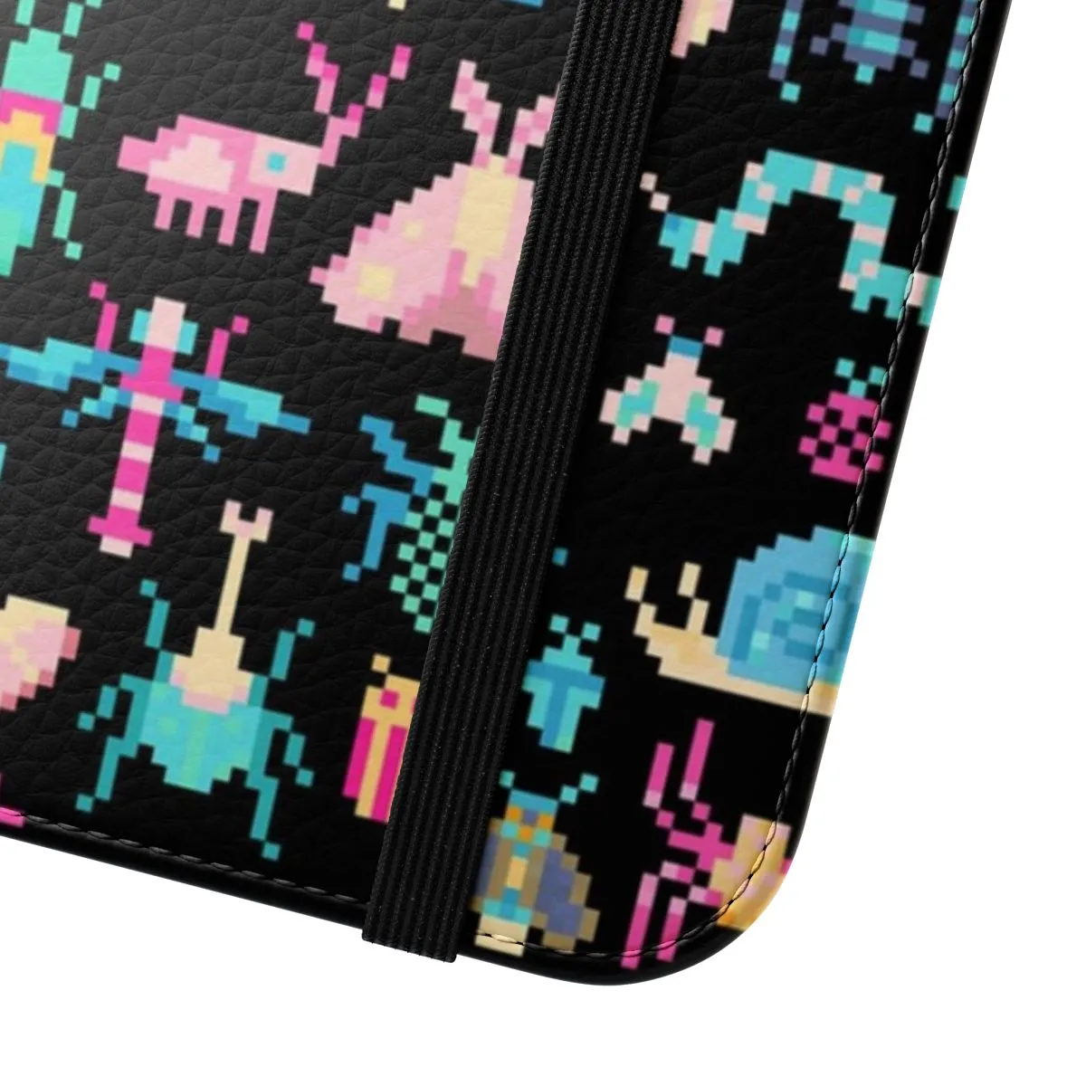Colorful Pixel Art Insect Phone Case for Women