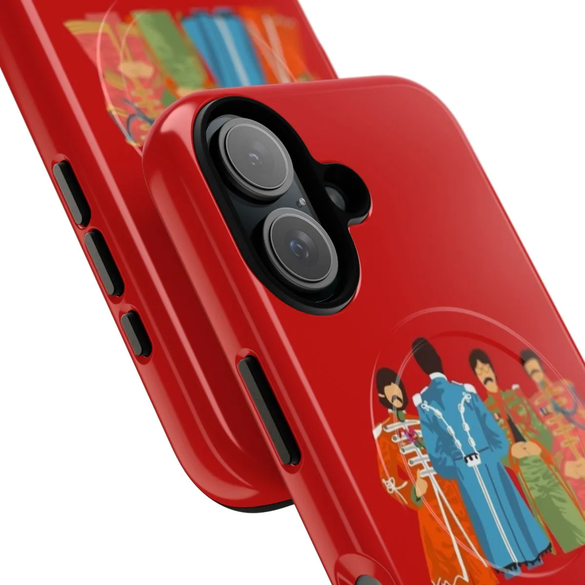 Colorful Psychedelic Retro Phone Case with Magnetic Tough Design