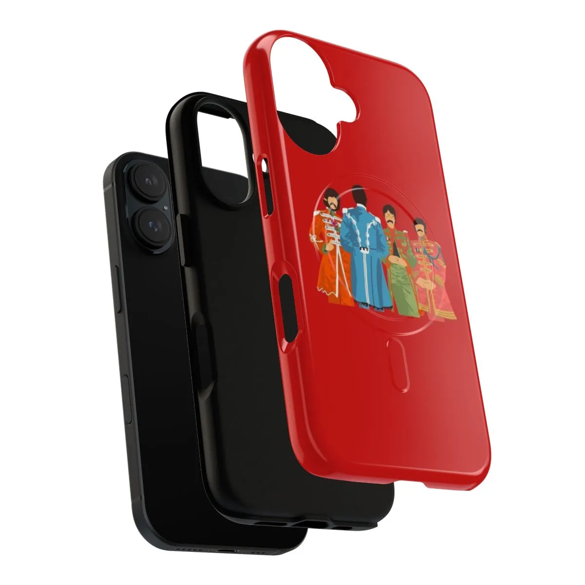Colorful Psychedelic Retro Phone Case with Magnetic Tough Design