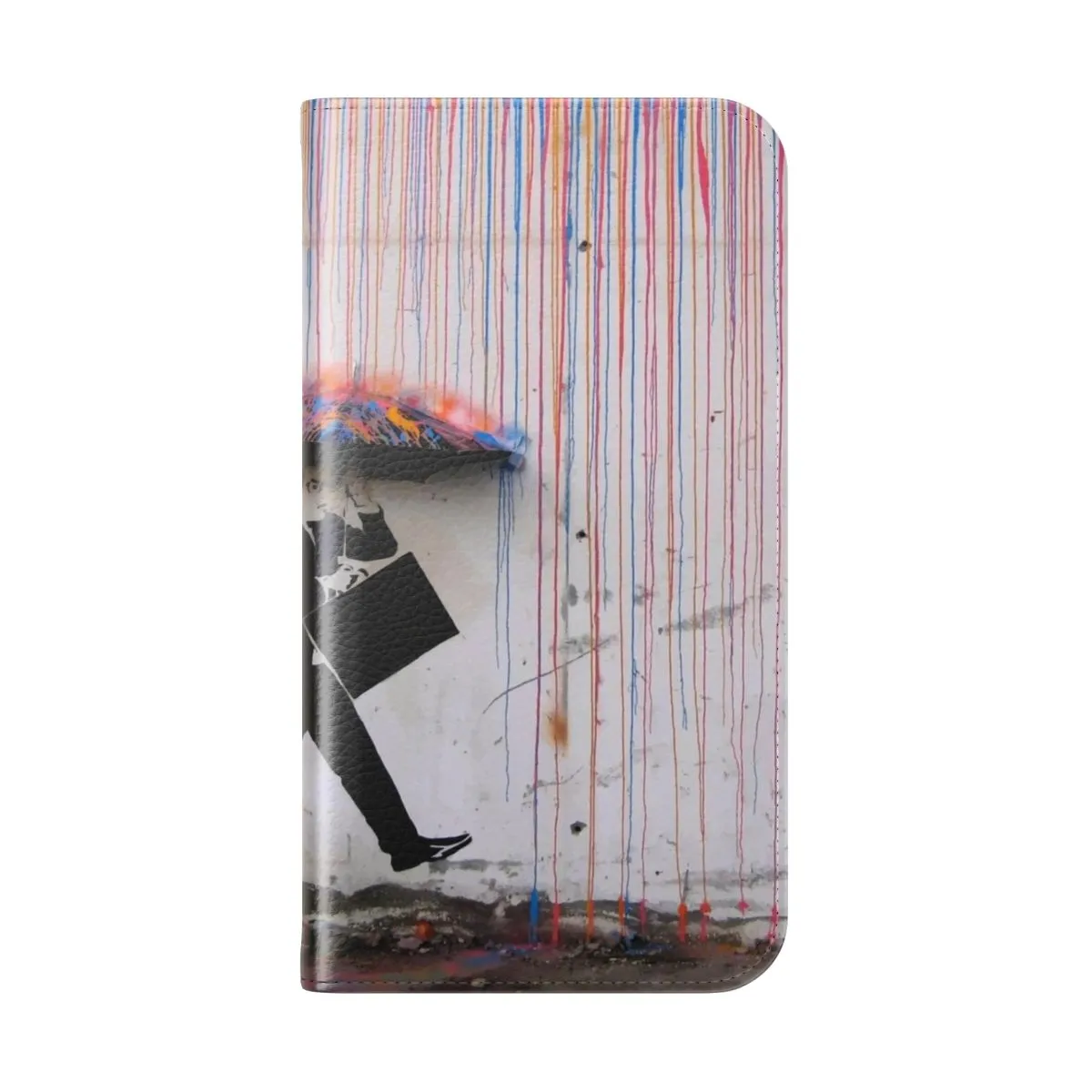 Colorful Rainbow Umbrella Flip Cover Phone Case