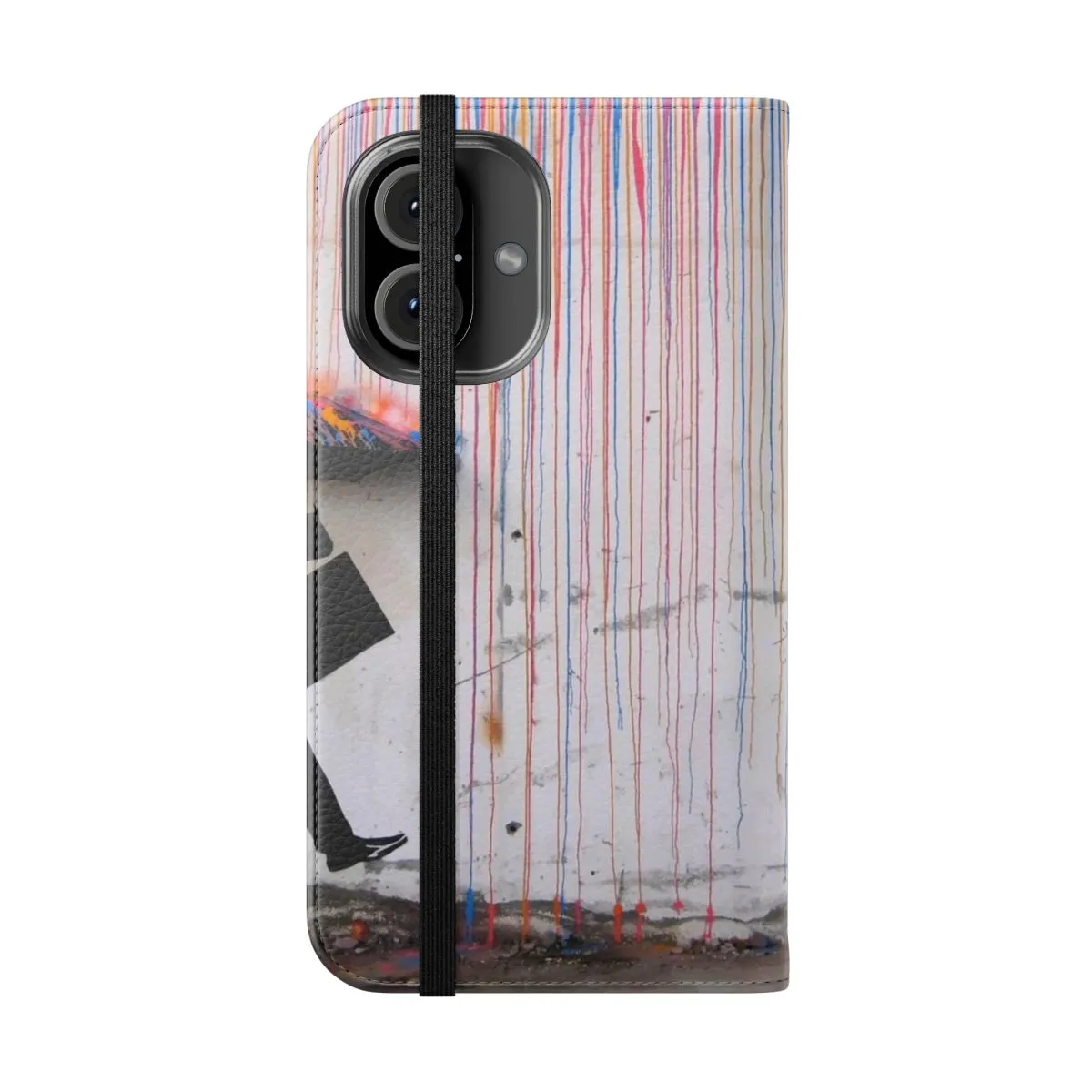 Colorful Rainbow Umbrella Flip Cover Phone Case