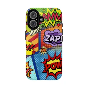 Colorful Retro Comic Book Panels Phone Case