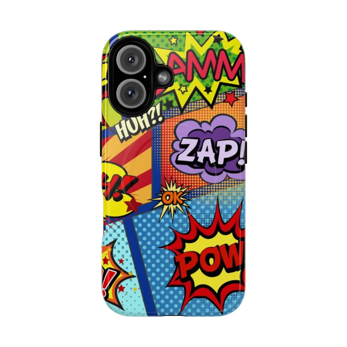 Colorful Retro Comic Book Panels Phone Case