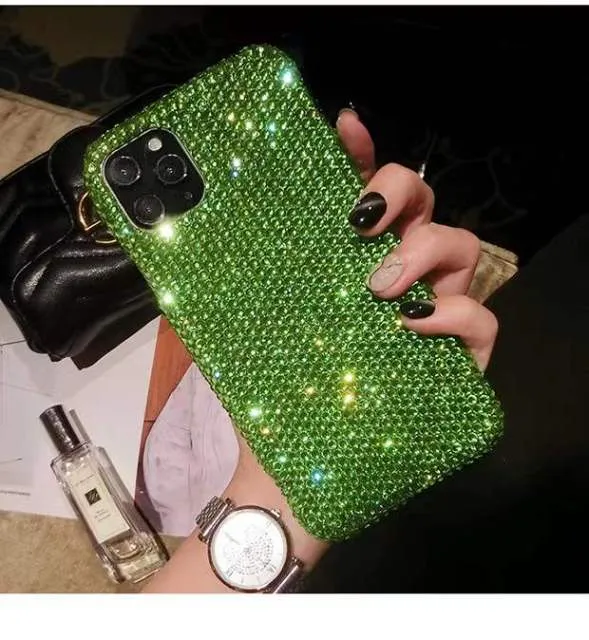 Colorful Sparkling Rhinestone Phone Case For iPhone X to 13