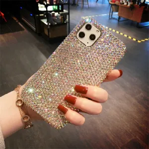 Colorful Sparkling Rhinestone Phone Case For iPhone X to 13
