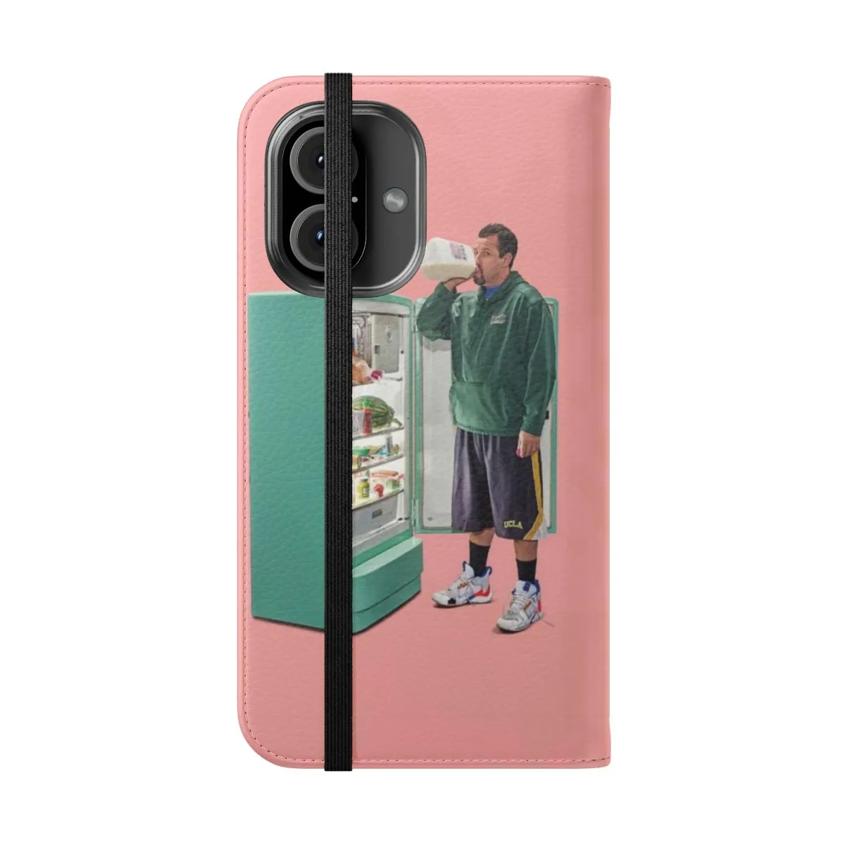 Comedic Flip Cover Phone Case Featuring Adam Sandler