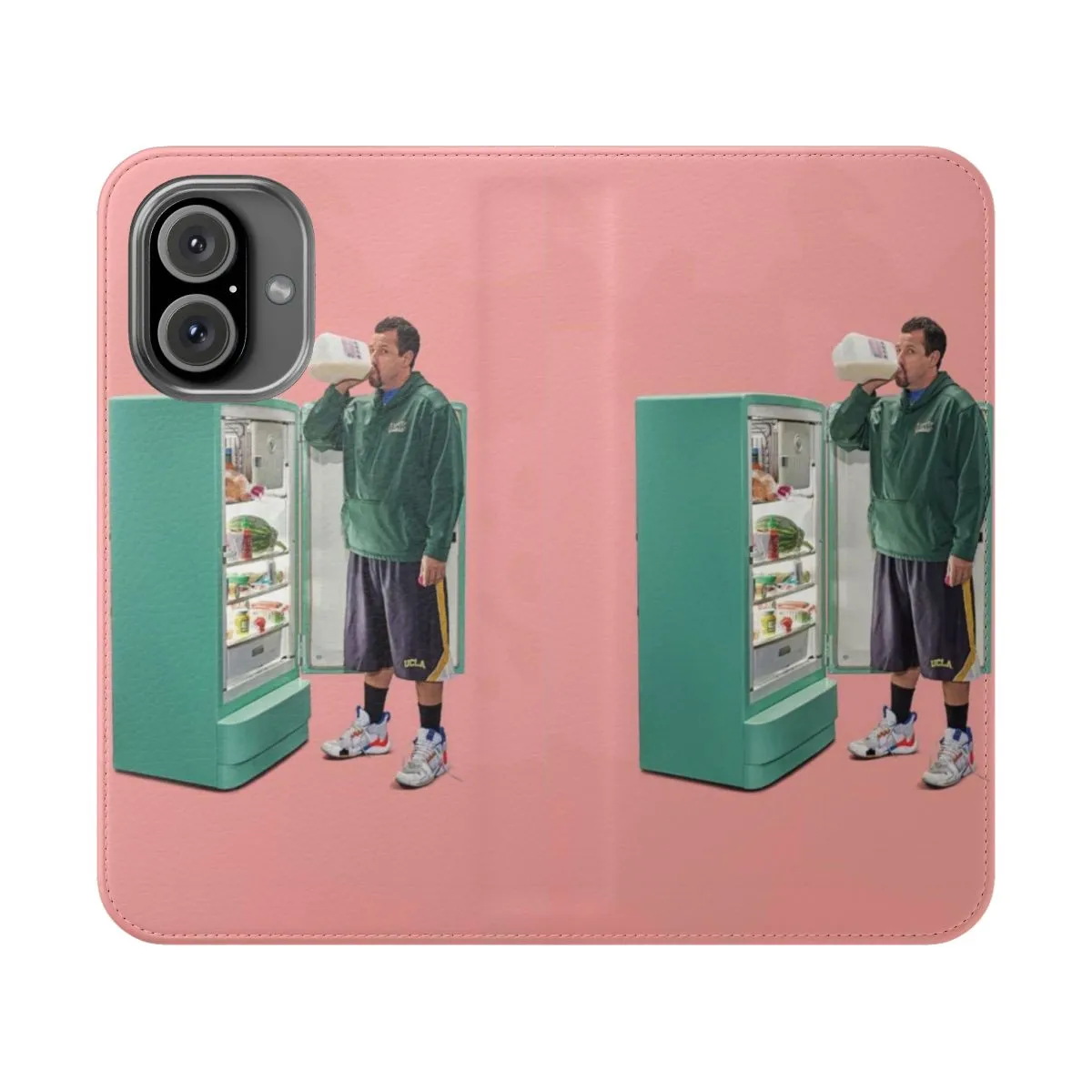 Comedic Flip Cover Phone Case Featuring Adam Sandler