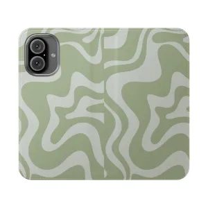 Contemporary Abstract Pattern Flip Cover Phone Case