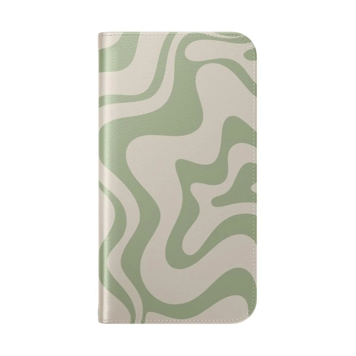 Contemporary Abstract Pattern Sage Green Beige Phone Case Cover