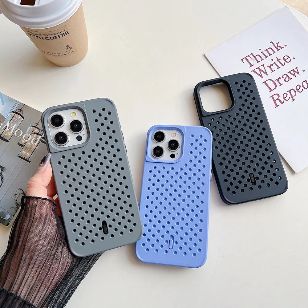 Cooling Hole Breathable Mesh TPU (Soft) Phone Case - iPhone 12