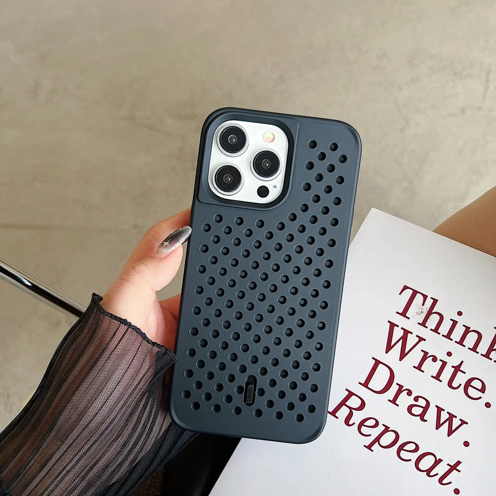 Cooling Hole Breathable Mesh TPU (Soft) Phone Case - iPhone 12