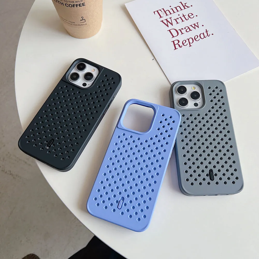Cooling Hole Breathable Mesh TPU (Soft) Phone Case - iPhone 12