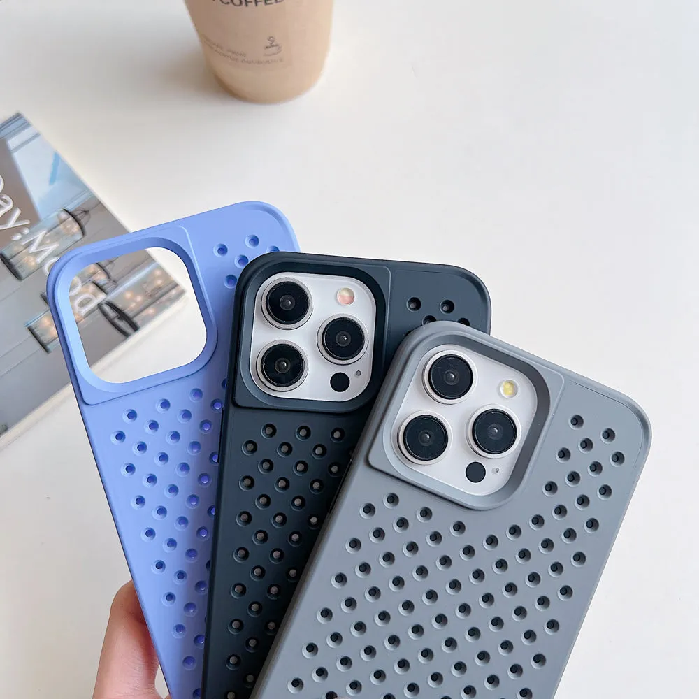 Cooling Hole Breathable Mesh TPU (Soft) Phone Case - iPhone 12