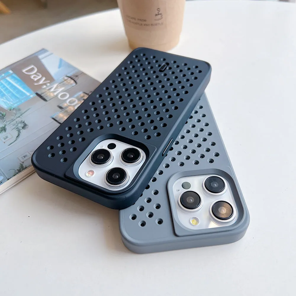 Cooling Hole Breathable Mesh TPU (Soft) Phone Case - iPhone 12