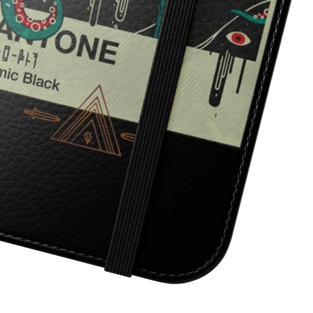 Cosmic Black Phone Case with Occult Horror Design