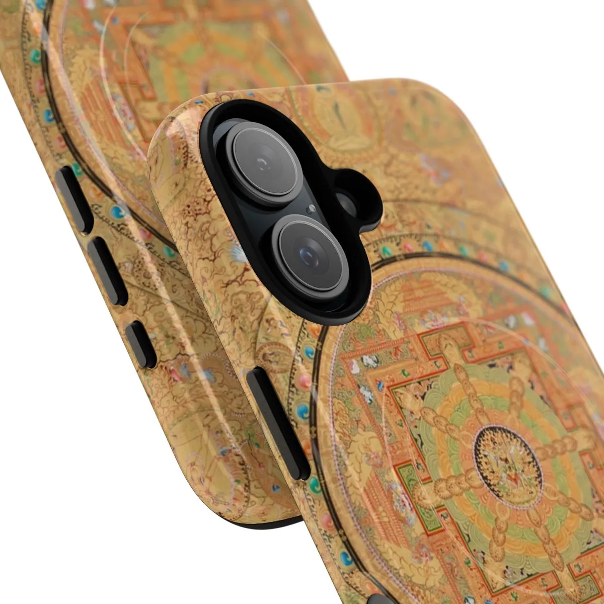 Cosmic Chakra Mandala Phone Case - Unique Buddhist Art Design