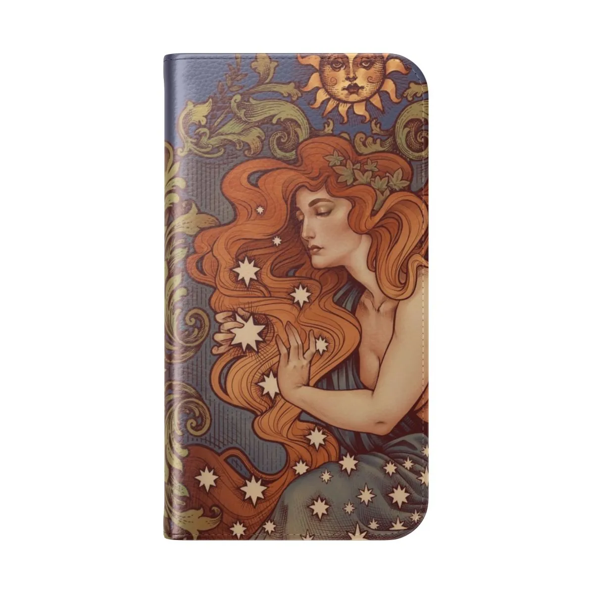 Cosmic Lover Retro Art Nouveau Flip Cover Phone Case