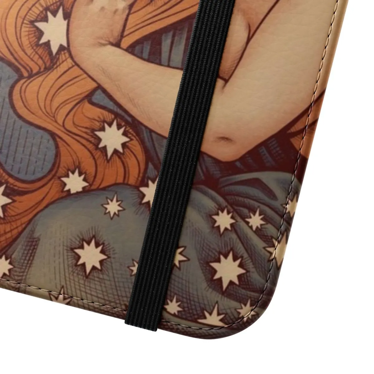Cosmic Lover Retro Art Nouveau Flip Cover Phone Case