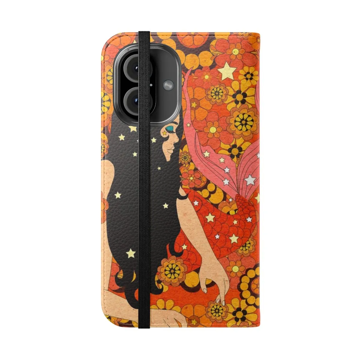 Cosmic Mermaid Retro Phone Case - Psychedelic Mermaid Cover