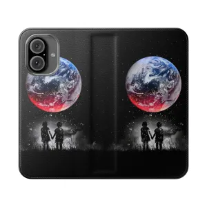 Cosmic Reflections Flip Cover Phone Case