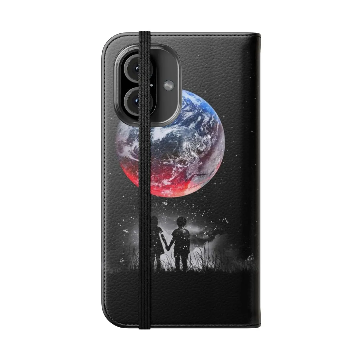 Cosmic Reflections Flip Cover Phone Case