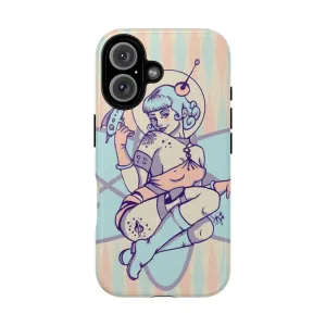 Cosmic Retro Girl Phone Case
