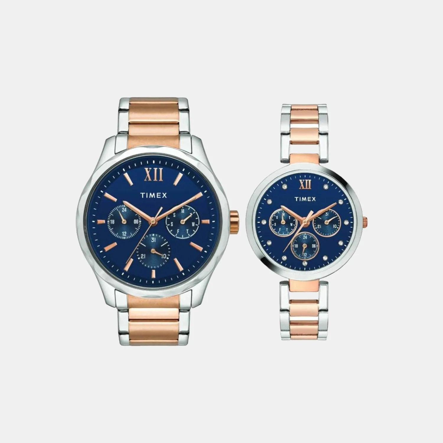 Couple Blue Couple Chronograph Stainless Steel Watch TW00PR267