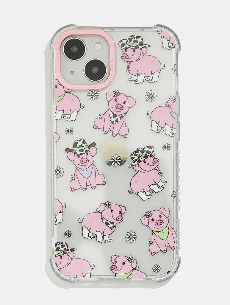 Cowboy Pig Shock iPhone Case