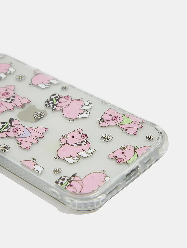 Cowboy Pig Shock iPhone Case