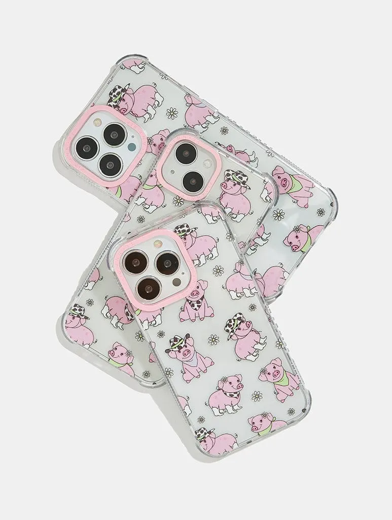 Cowboy Pig Shock iPhone Case