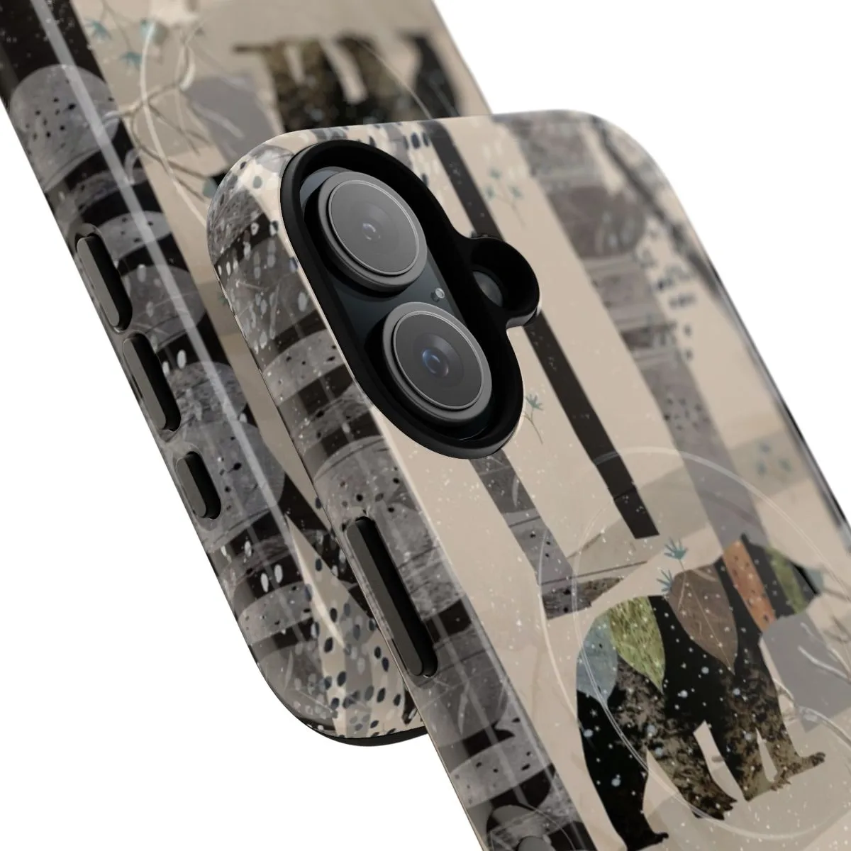 Cozy Winter Forest Phone Case with Wildlife