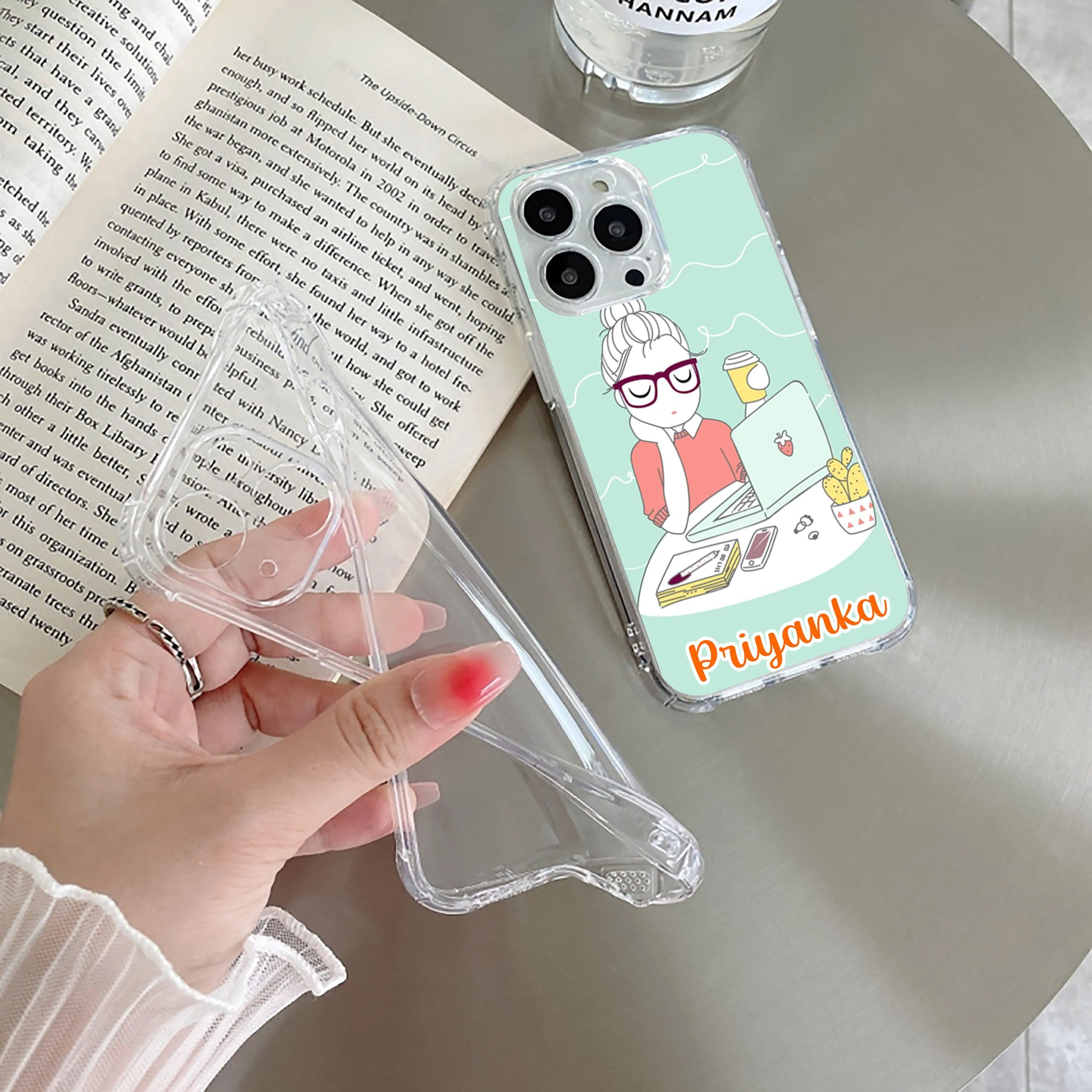 Creator Girl Customize Transparent Silicon Case For Oppo
