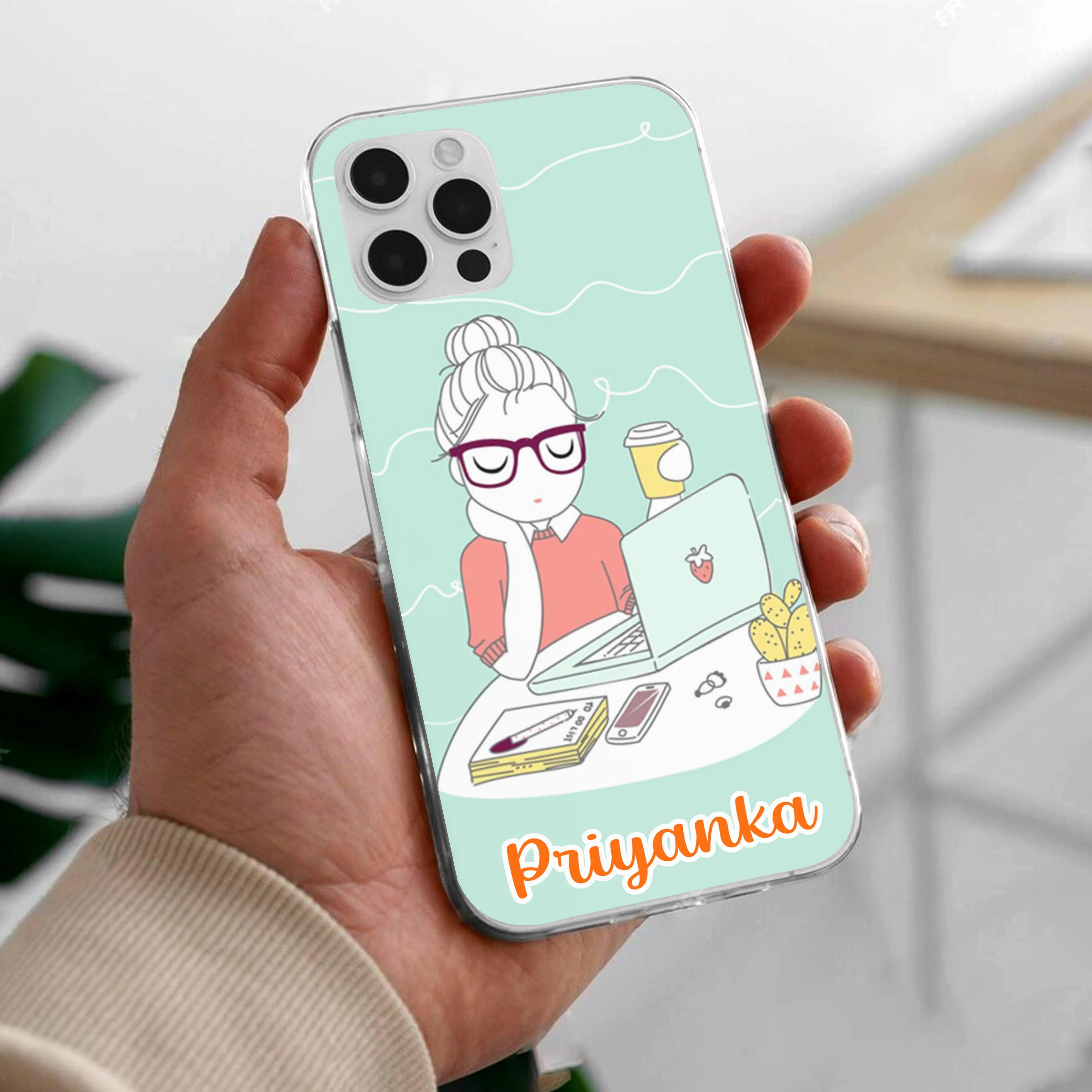 Creator Girl Customize Transparent Silicon Case For Oppo