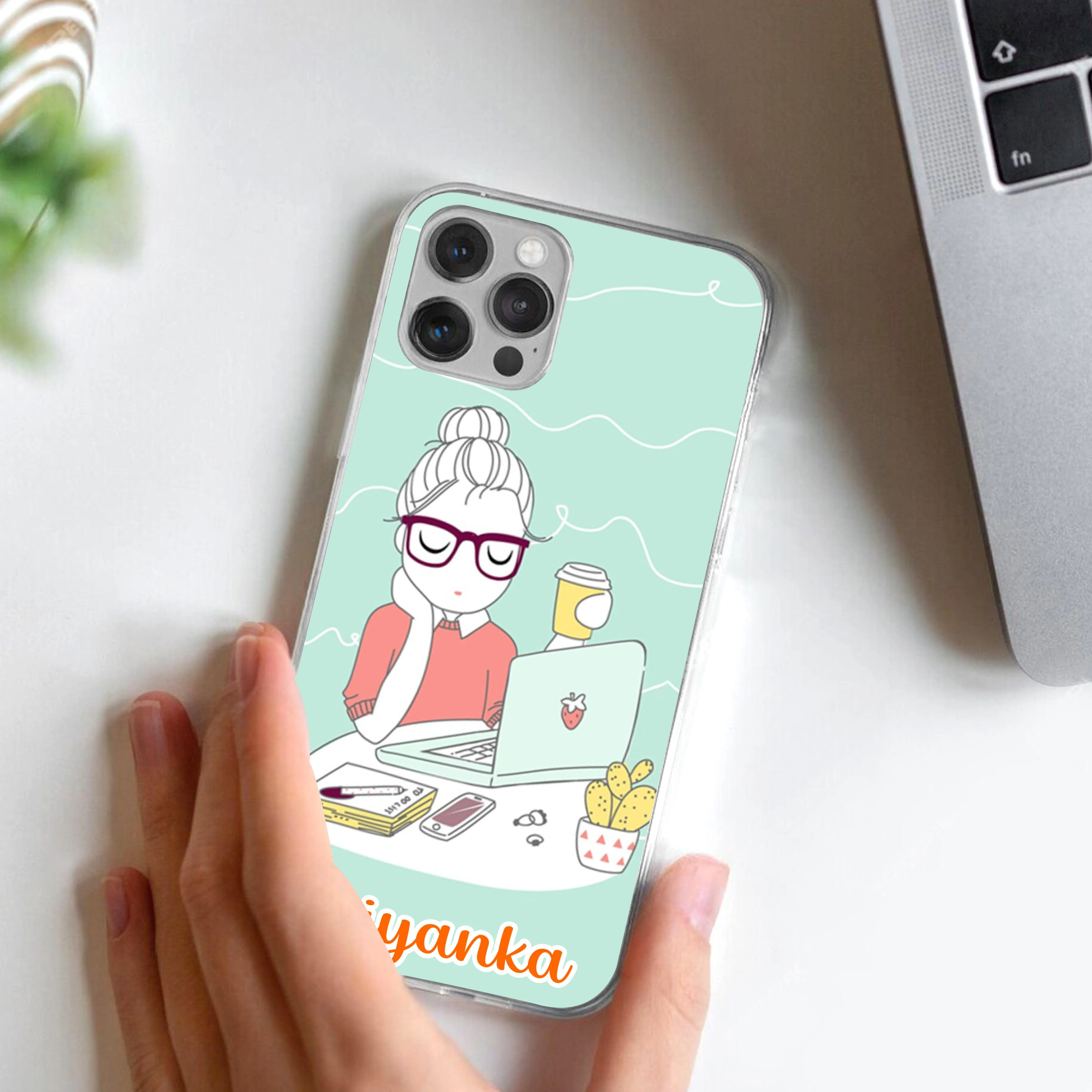 Creator Girl Customize Transparent Silicon Case For Oppo