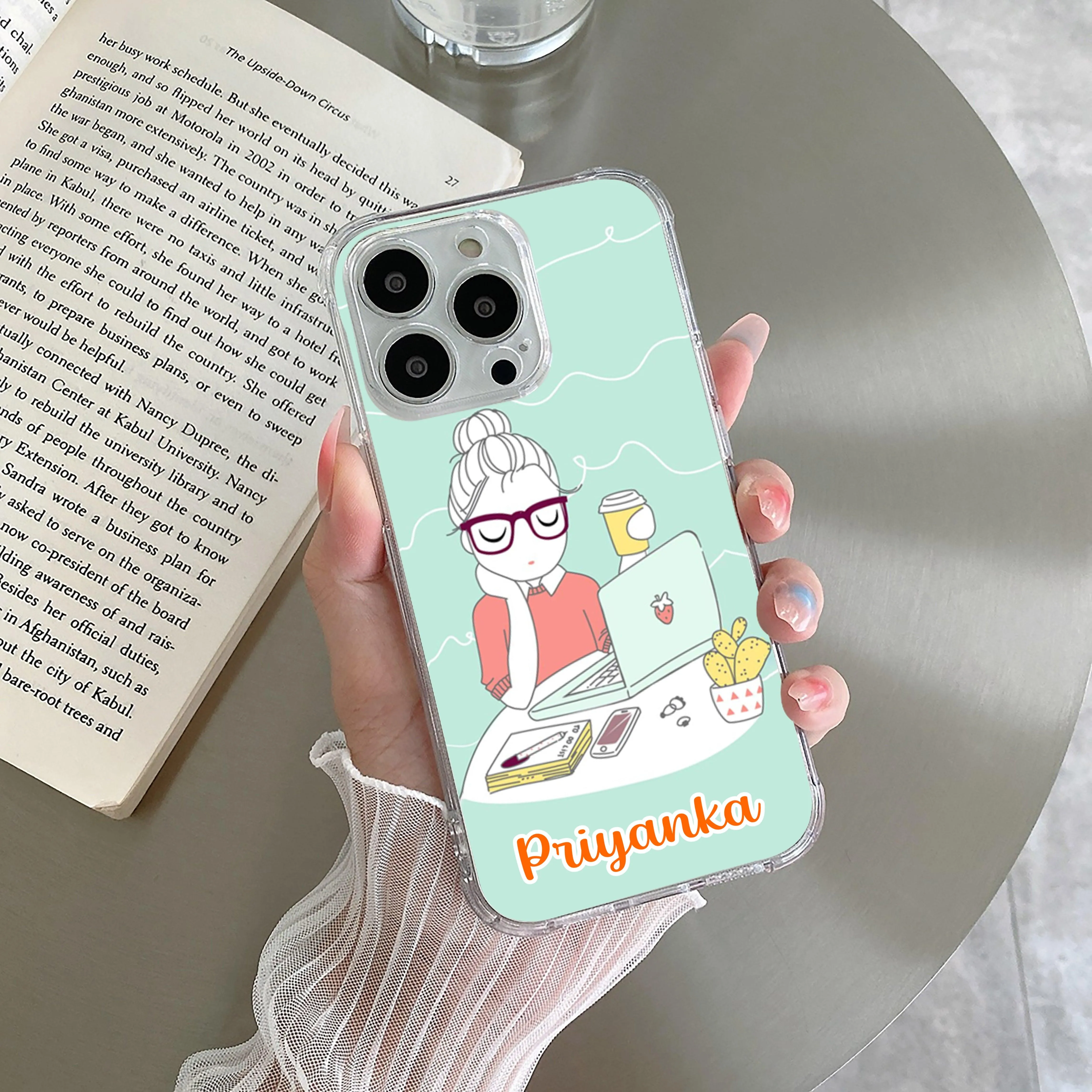 Creator Girl Customize Transparent Silicon Case For Oppo