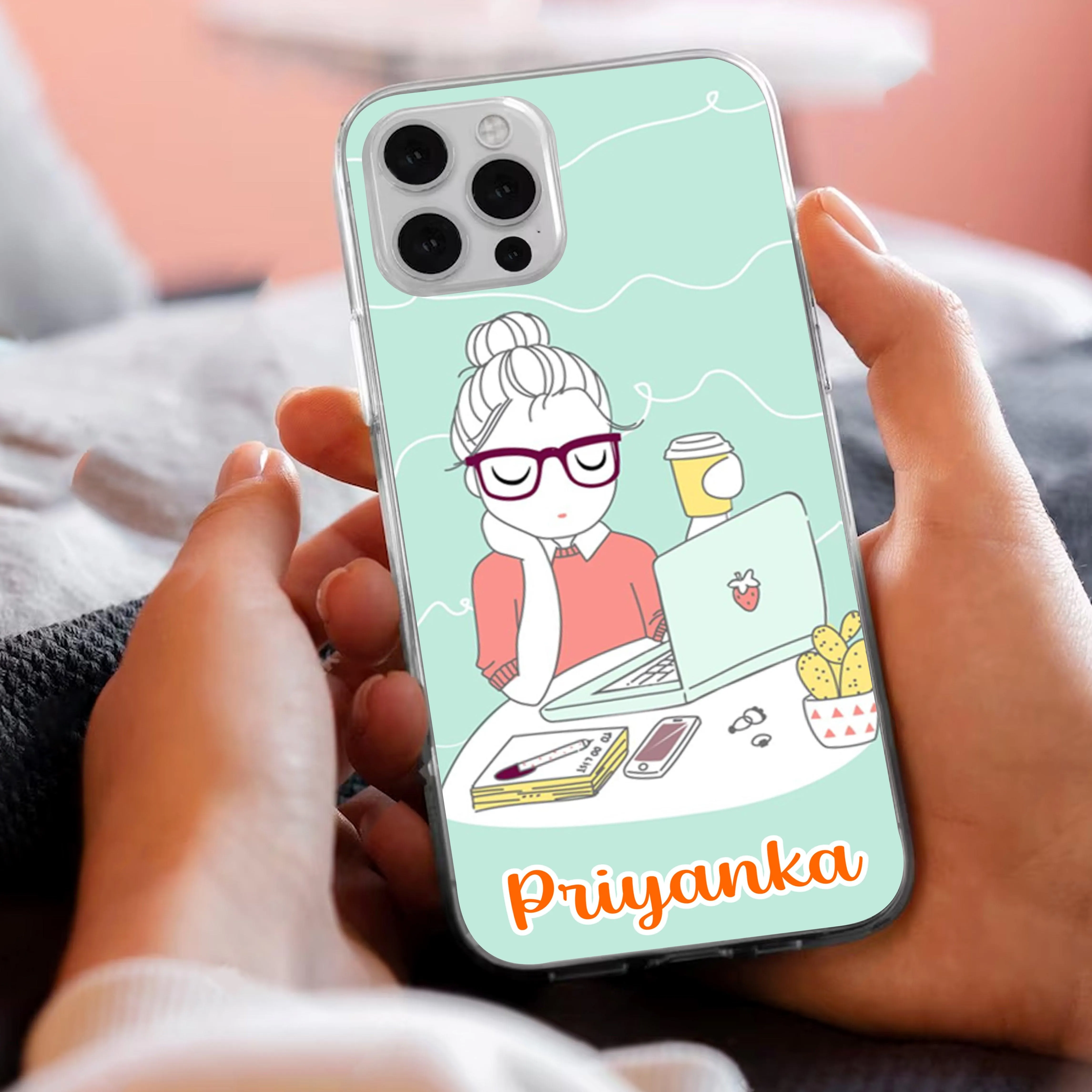 Creator Girl Customize Transparent Silicon Case For Oppo