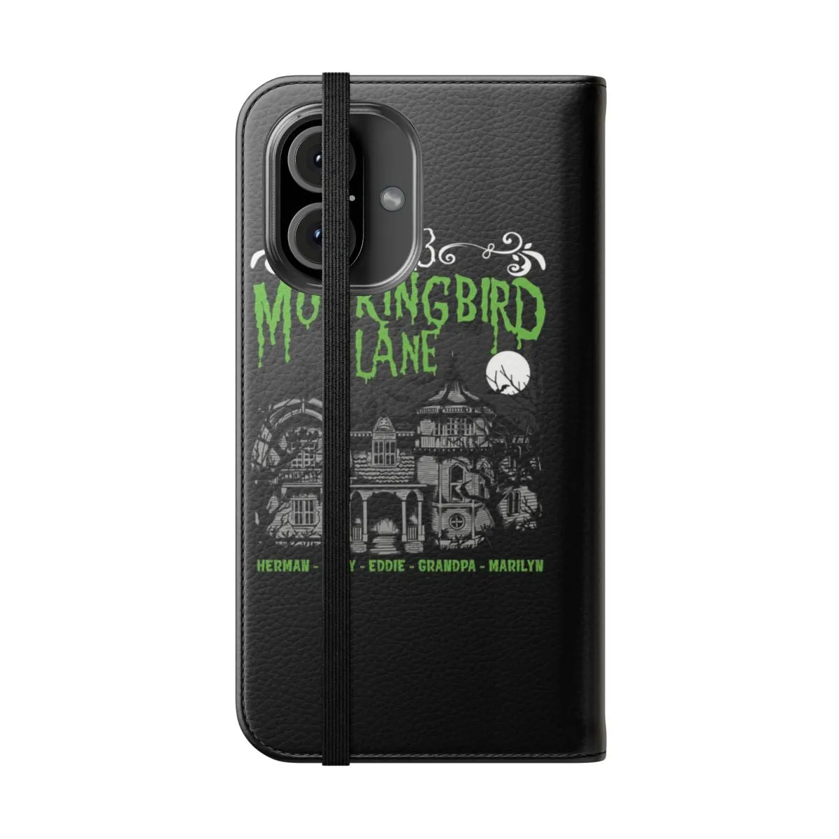 Creepy Mockingbird Lane Inspired Phone Flip Case
